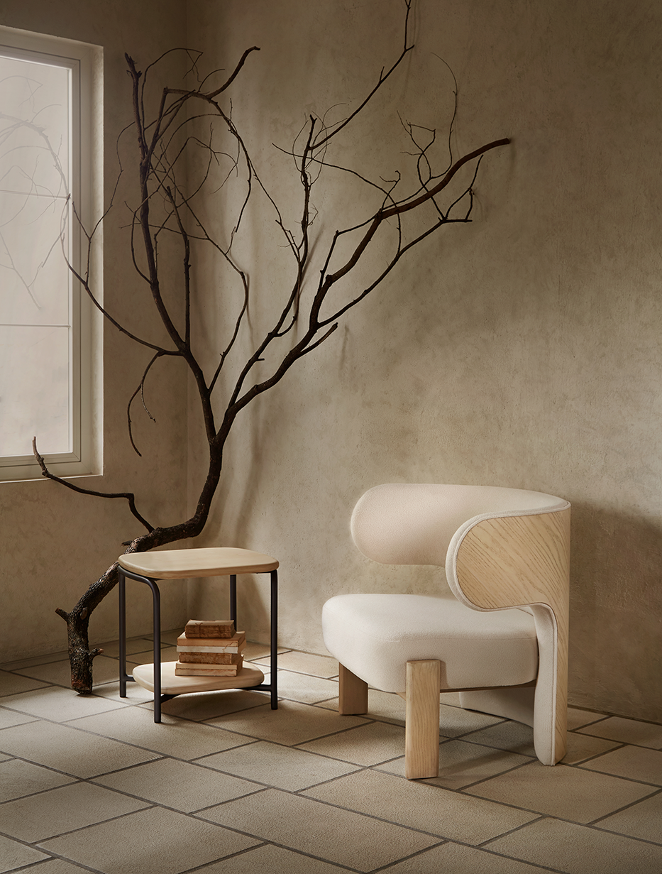 Lumba Side Table & Liman Lounge Chair