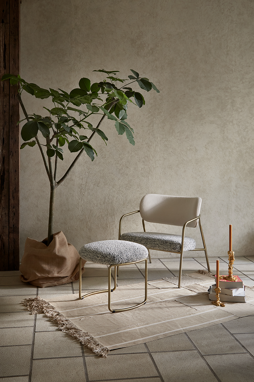 Lumba Lounge Chair and Lumba Stool