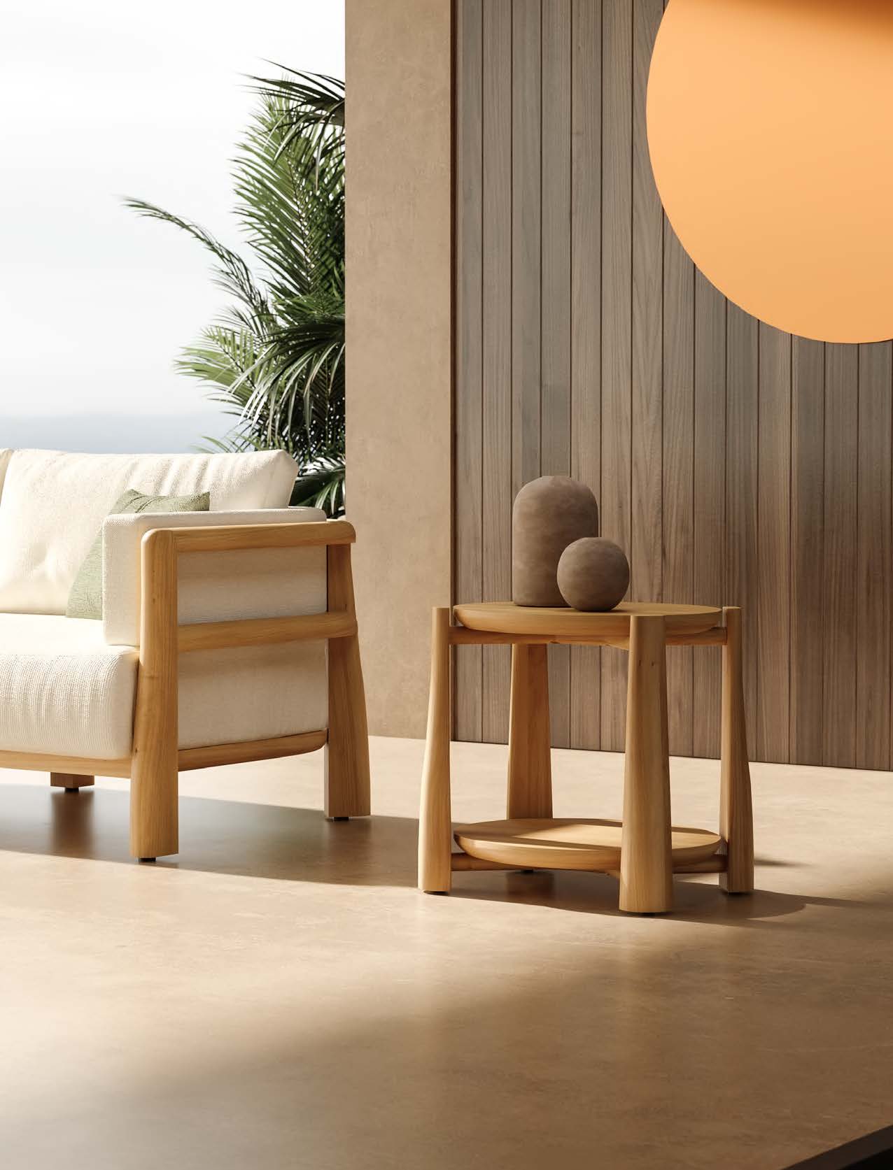 Kuda Collection Side Table Rendering