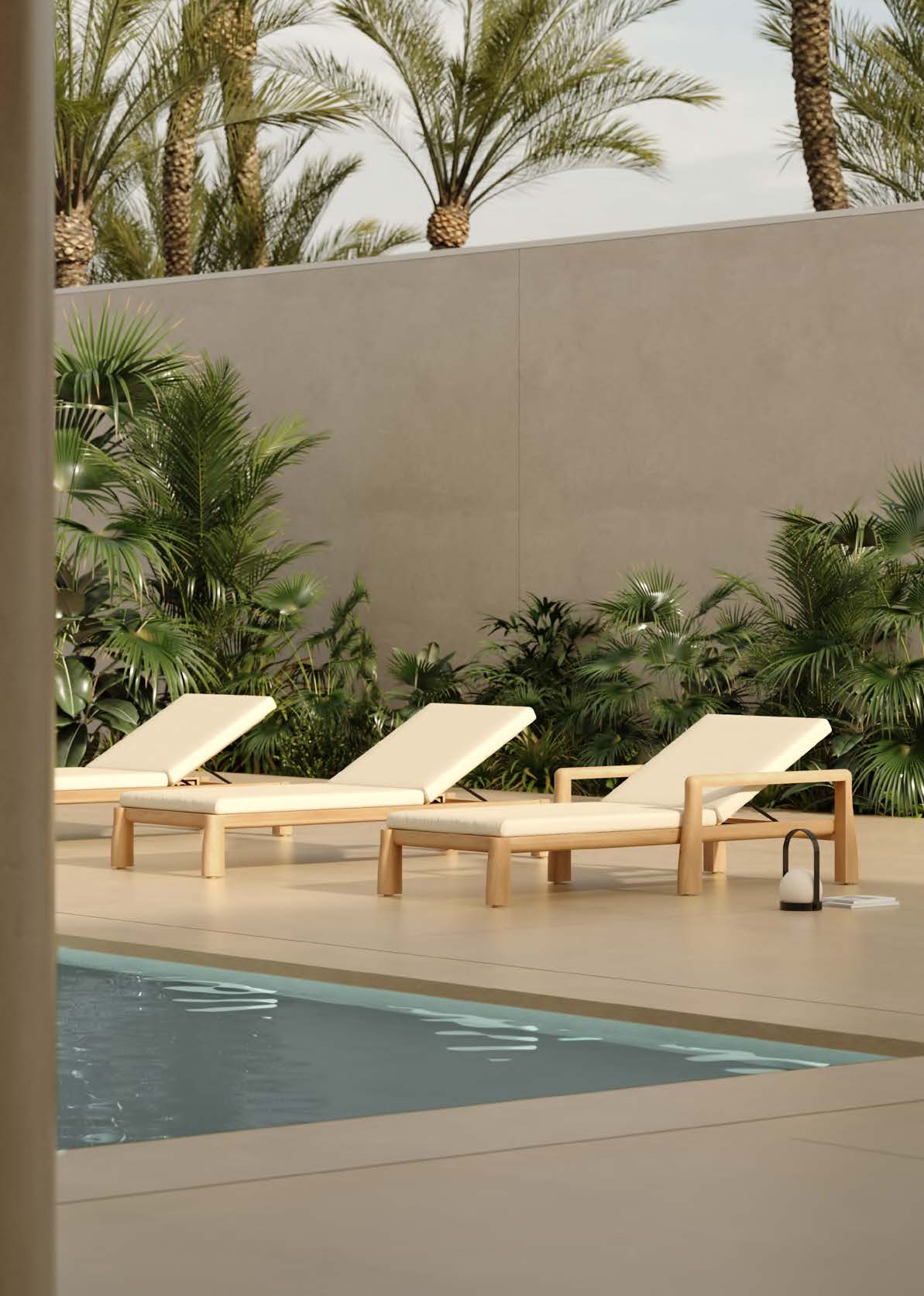 Kuda Collection Sun Loungers Rendering